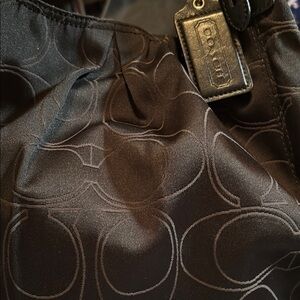 Coach Black Signature Tote
